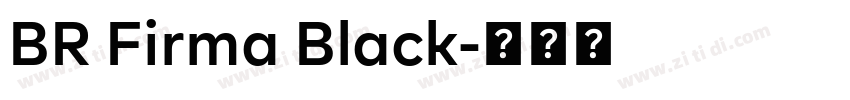 BR Firma Black字体转换